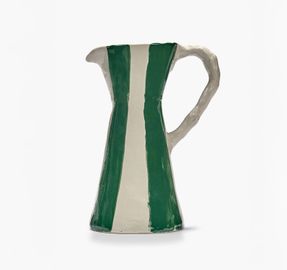 Serax Ceramic Jug Beige - Green Charly
