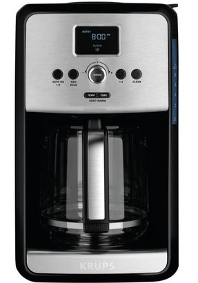 Krups 12-Cup Savoy Programmable Digital Stainless Steel Coffee Maker