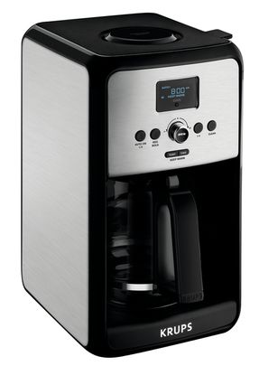 Krups 12-Cup Savoy Programmable Digital Stainless Steel Coffee Maker