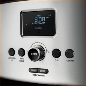 Krups 12-Cup Savoy Programmable Digital Stainless Steel Coffee Maker