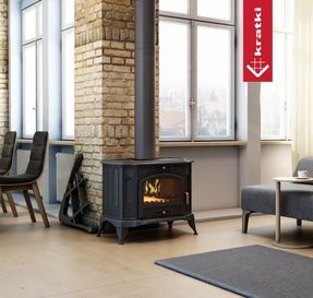 kratki Wood burning cast iron stove KRATKI K9 Ø 150 10 kW