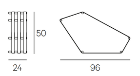 Henge Tangram Wall Shelf & Bookcase
