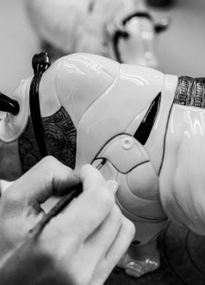 Lladro Rhino Cyborg Sculpture
