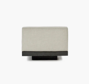 Serax Bench One Seater Incl Cushion Indoor Bone - Black Rudolph