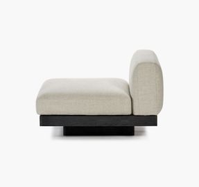 Serax Bench One Seater Incl Cushion Indoor Bone - Black Rudolph