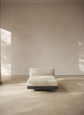 Serax Bench One Seater Incl Cushion Indoor Bone - Black Rudolph