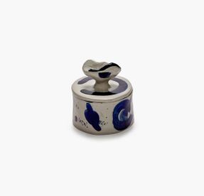 Serax Lidded Ceramic Pot 02 Beige - Blue Sophia