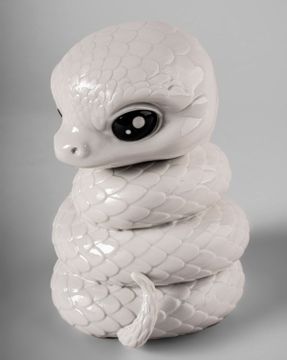 Lladro Baby Snake Figurine Sculpture
