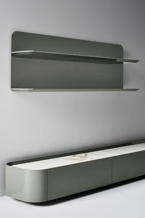 Bonaldo Arragan TV Stand And Arragan Shelf