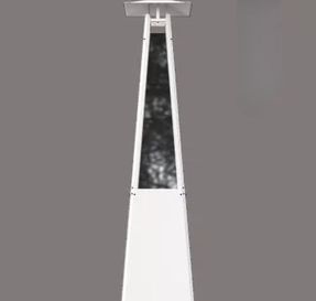 Kratki Outdoor Gas Heater Umbrella Steel Black 12 kW Set