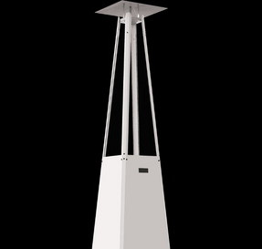 Kratki Outdoor Gas Heater Umbrella Steel Black 12 kW Set