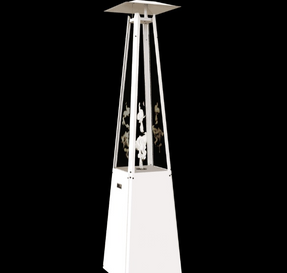 Kratki Outdoor Gas Heater Umbrella Steel Black 12 kW Set