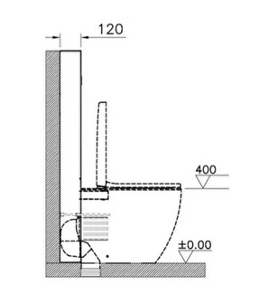 Vitra Vitrus Glass Concealed Cistern