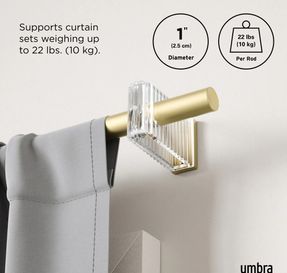 umbra Flute Curtain Rod
