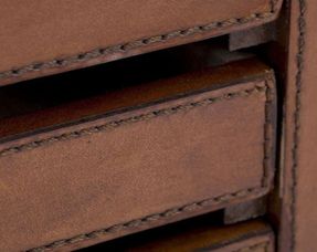 Flamant Manhattan Jewellery Box - Brown Leather