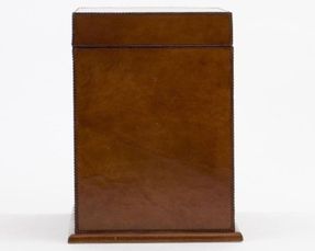 Flamant Manhattan Jewellery Box - Brown Leather