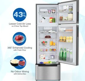 Whirlpool Protton NXT 237L 2 Star Frost Free Three-Door Refrigerator