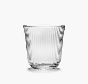 Serax Tumbler L Transparent Ribbed Glass Inku
