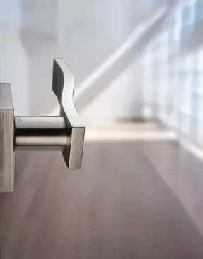 Groel Swim Door Handle Set On Squared Rose