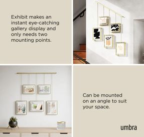 Umbra Exhibit Wall Picture Frames, Set Of 5