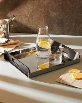Alessi Vassily Rectangular Tray With Handles