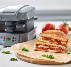 Hamiltonbeach Sandwich Stacker™ Hot Sandwich Maker, Silver
