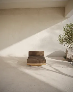 Serax Bench One Seater Incl Cushion Outdoor Camel Rudolph