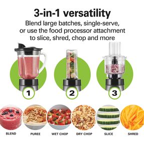 Hamilton Beach 3-in-1 Blender And Food Processor