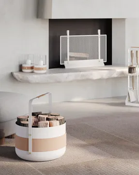 eldvarm Emma Basket - Blanc