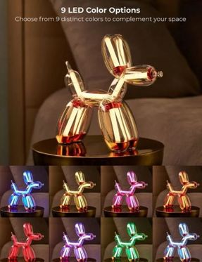 Lexon Balloon Dog Lamp Chromatic