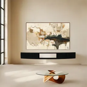 Radis Floating Curved Wall Mounted Tv-stand Floaty