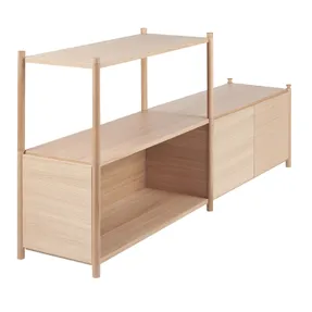 Gejst Sceene Bookcase B Light Oak