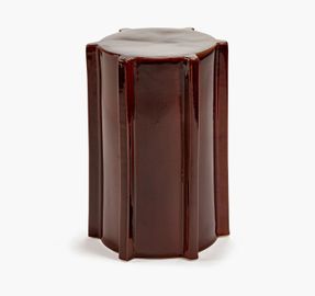 Serax Side Table Dark Brown Geometrical Pawn