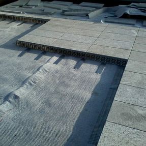 Tenax Dp1 Flat Cuspidated Membrane Coupled With A Non-woven Pp Fabric