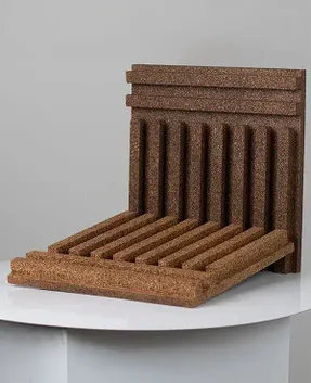 Greenmood Sillon Acoustic Cork Wall