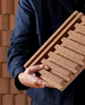 Greenmood Sillon Acoustic Cork Wall