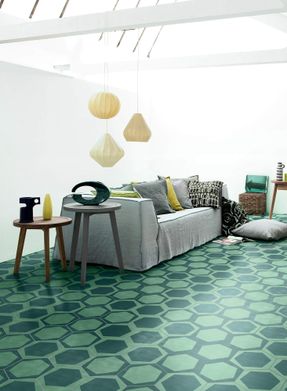 Bisazza On/Off Teal Floor Tiles