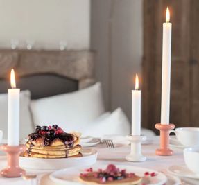 eldvarm Lucie Candle Holder Short - Bonbon