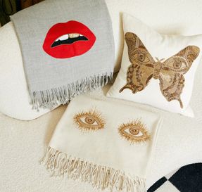 Jonathan Adler Muse Butterfly Cushion
