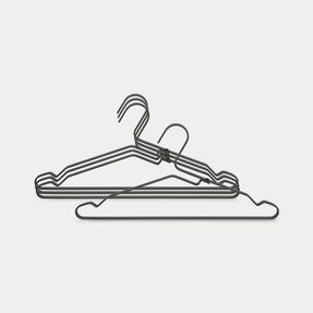 Brabantia  Aluminium Clothes Hangers Set of 4 - Black