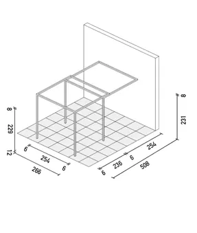 Unopiu Shibuya® Pergola Extension In Aluminium