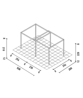 Unopiu Shibuya® Pergola Extension In Aluminium
