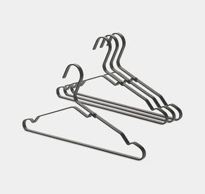 Brabantia  Aluminium Clothes Hangers Set of 4 - Black