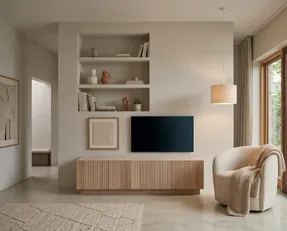 Radis TV Stand With Vertical Waves RIF