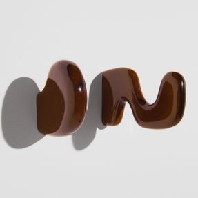 Petite Friture Klump 2-pc Hook Set Brown