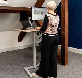 Posturite Koji Beech Electric Sit-stand Desk