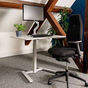 Posturite Koji Beech Electric Sit-stand Desk