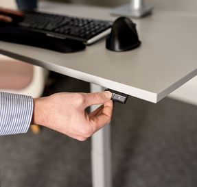 Posturite Koji Beech Electric Sit-stand Desk