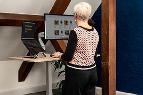 Posturite Koji Beech Electric Sit-stand Desk