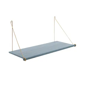 We Do Wood Loop Shelf - Smoked Oak & Brass